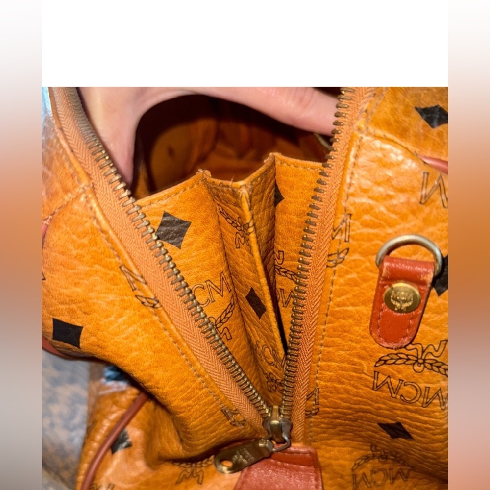 ✨German MCM Cognac Visetos Satchel Bag | Vintage - Picture 11 of 16